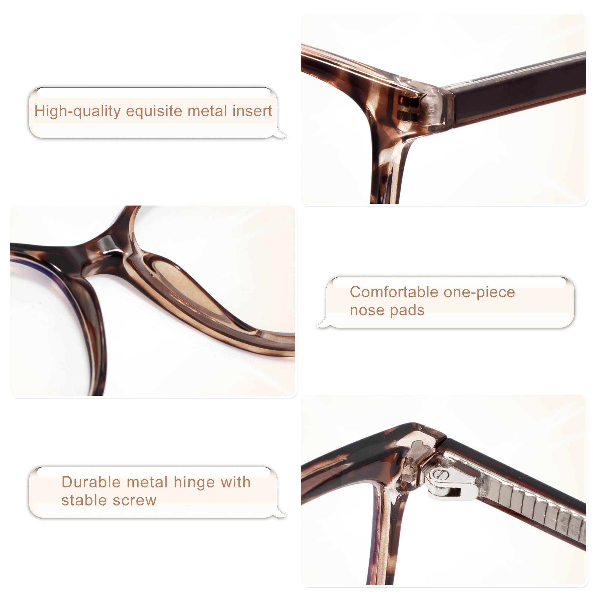 Madison Avenue textura de montura TR90 ligera, durabilidad y confort prolongado