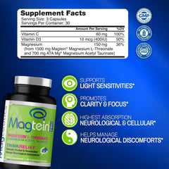 Magceutics MagteinPRO etiqueta nutricional mostrando ingredientes clave