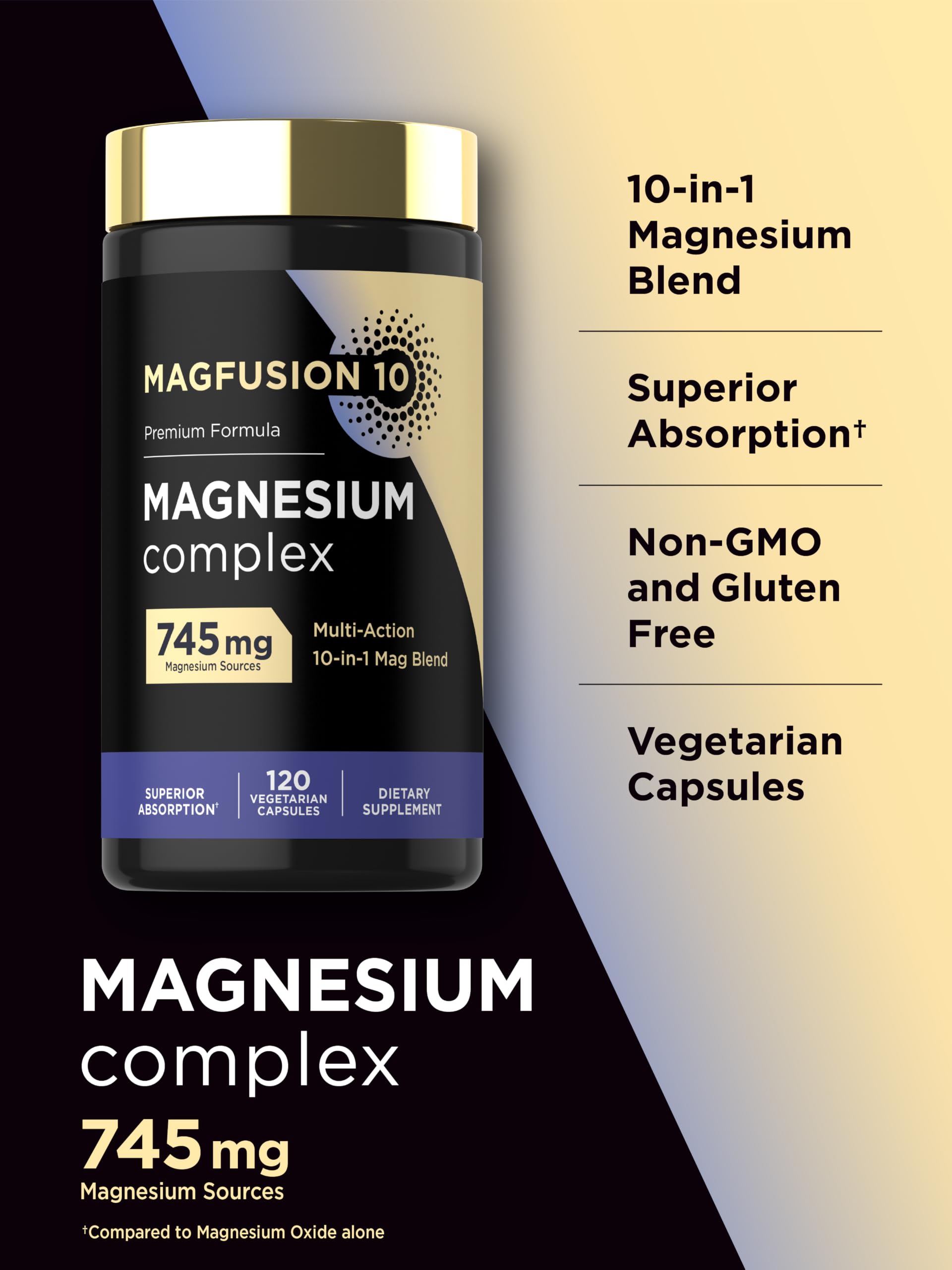 Magfusion-10 cápsula en primer plano, calidad y recubrimiento visible
