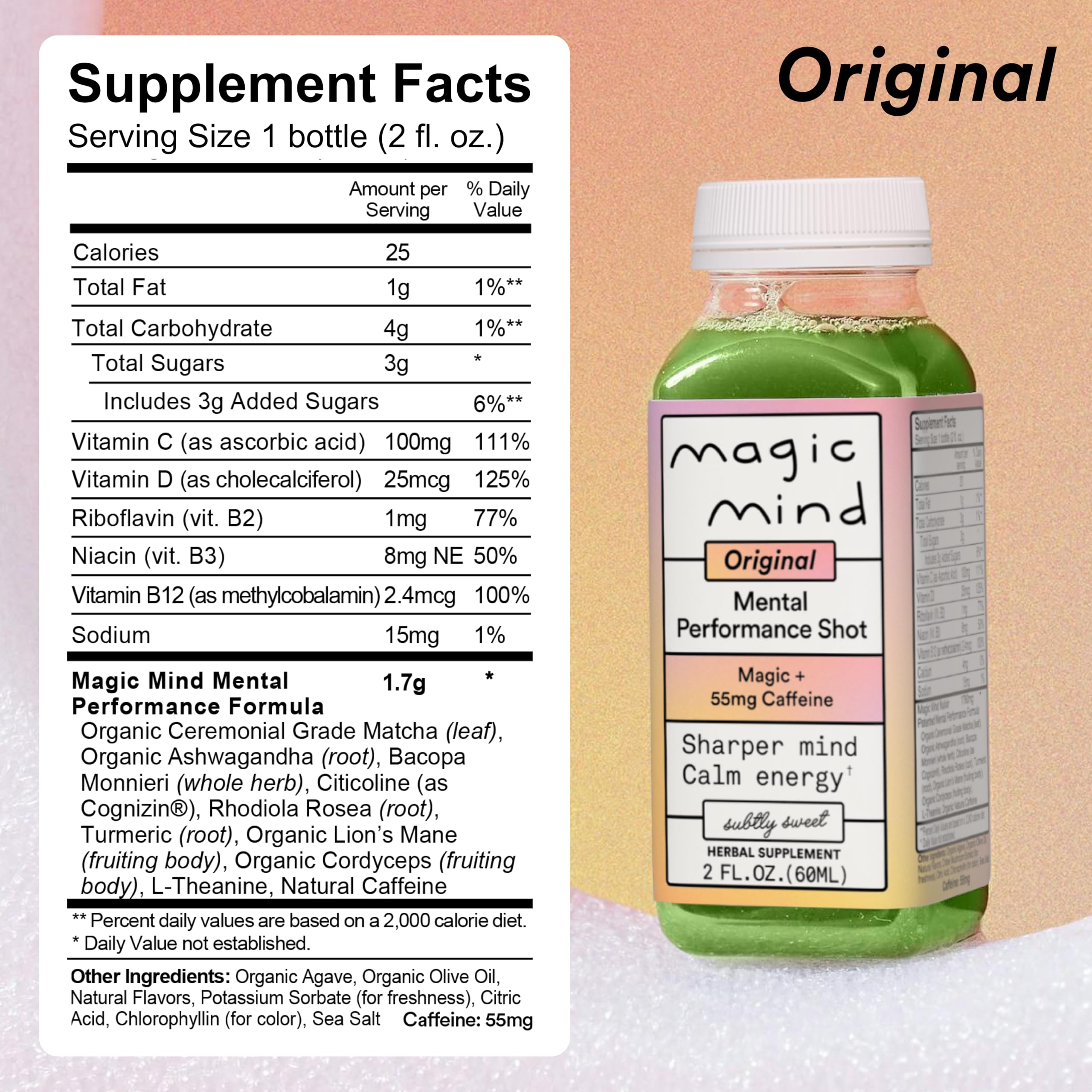 Magic Mind caja de 15 shots lista para llevar y uso diario