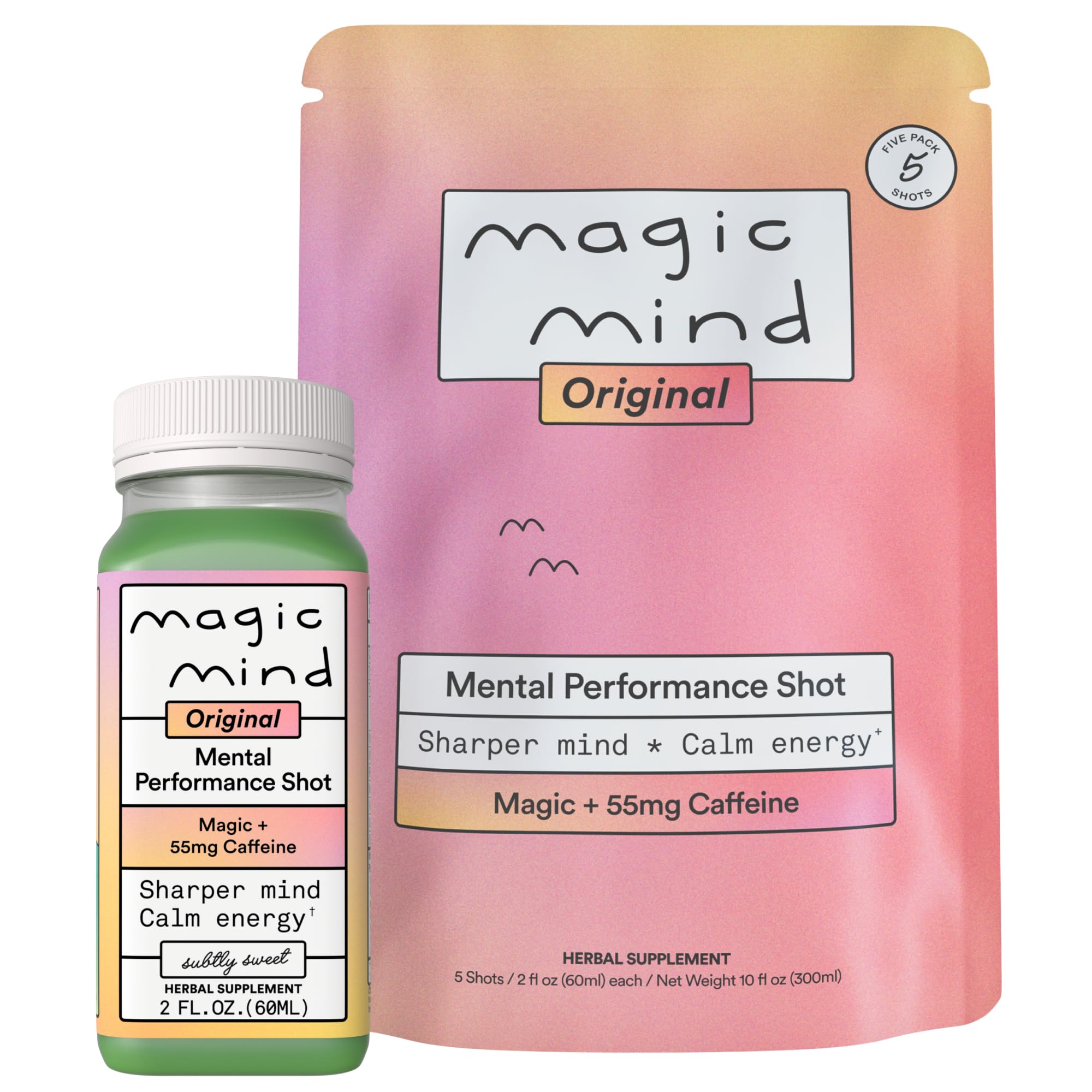 Magic Mind frente del empaque mostrando el diseño y la practicidad