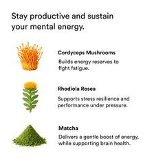 Magic Mind etiqueta con lista de ingredientes y certificaciones