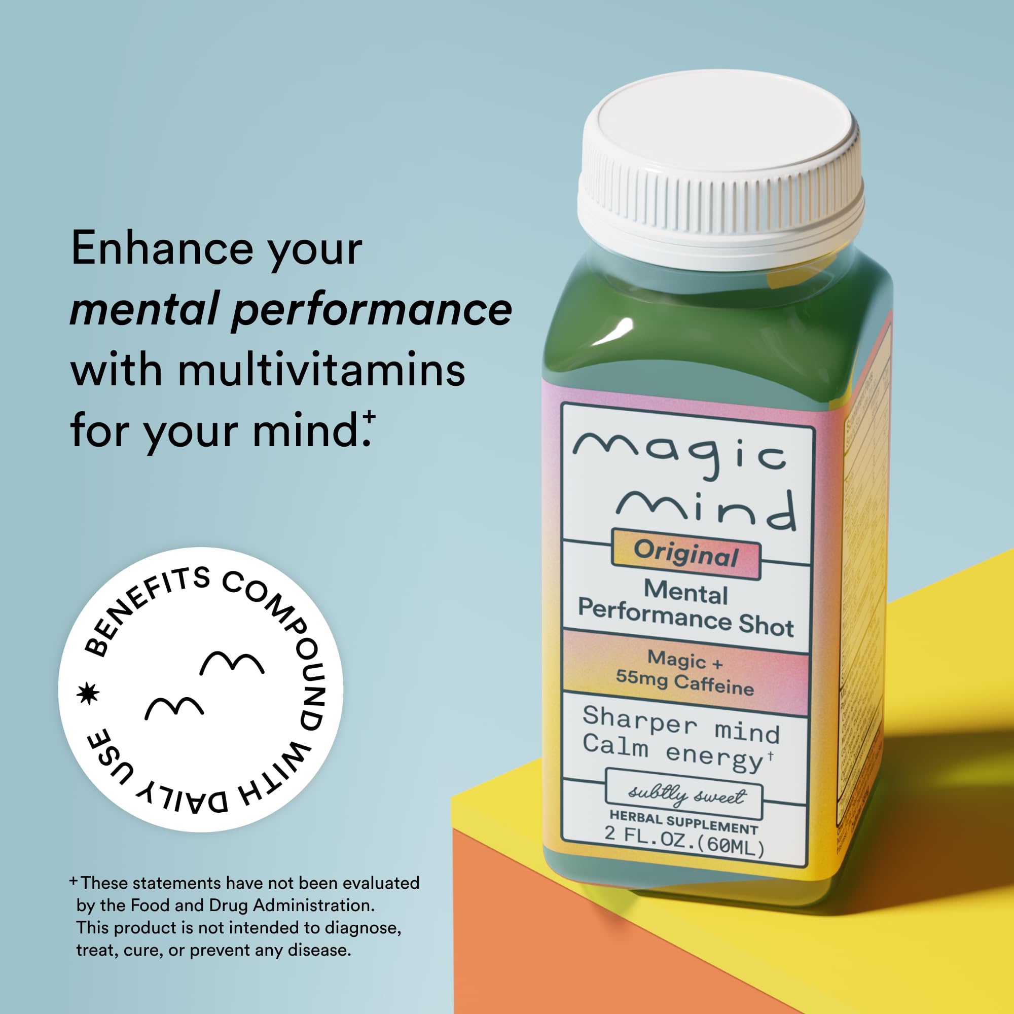 Magic Mind shot abierto mostrando textura líquida y fácil absorción
