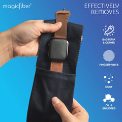 MagicFiber ambientada en bolso de viaje, protección ligera y lista
