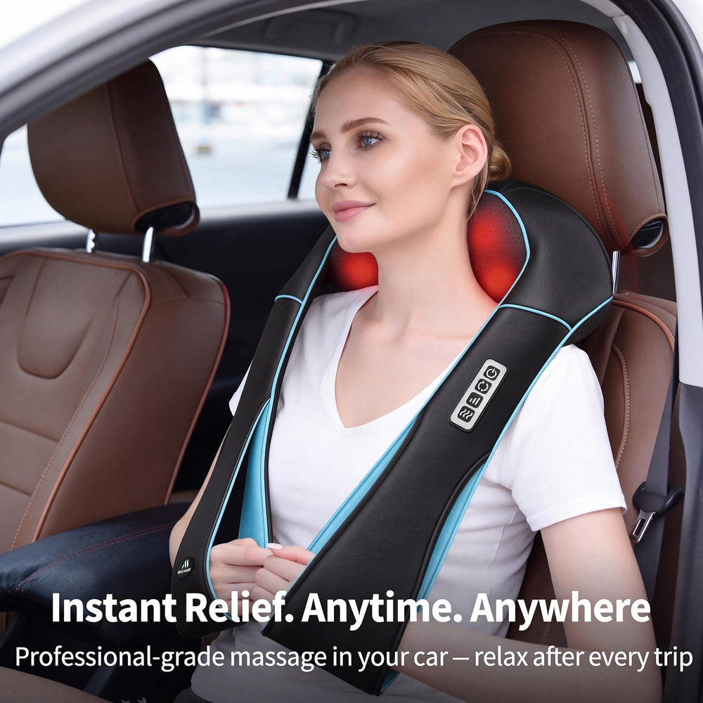 MagicMakers conexión con adaptador para coche para masajes durante viajes