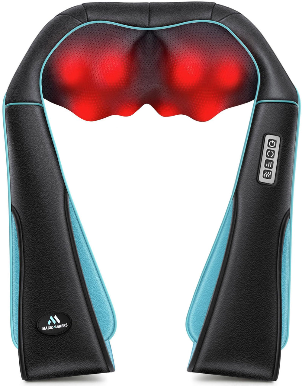MagicMakers vista frontal del masajeador de cuello mostrando diseño en U y comodidad