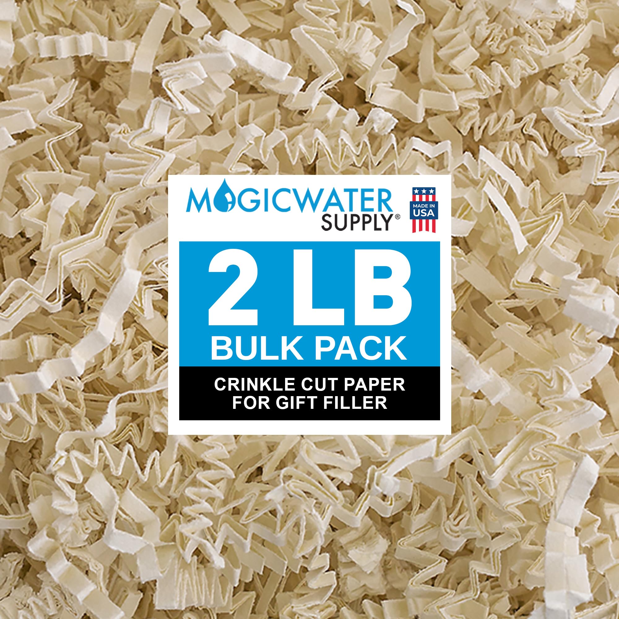 MagicWater paquete frontal Light Ivory mostrando peso y color, aspecto profesional
