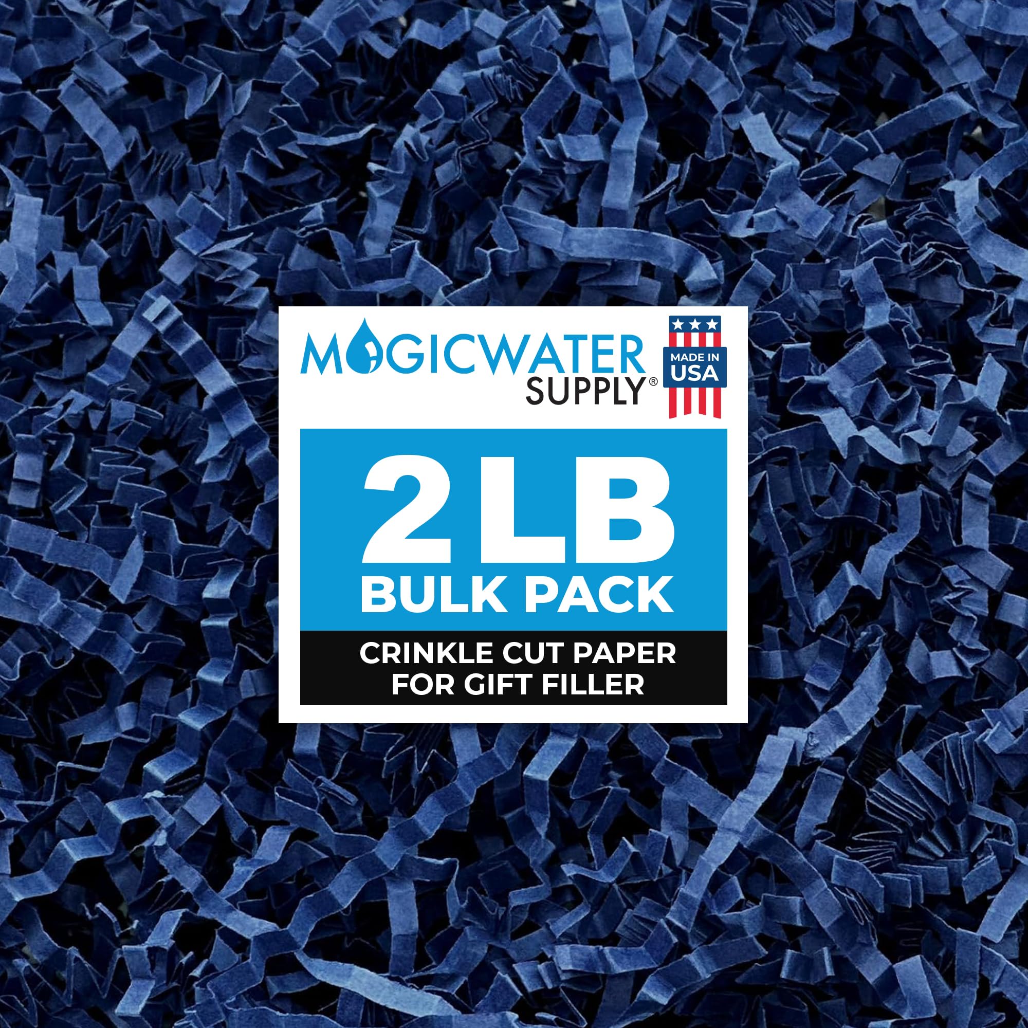 MagicWater empaque frontal azul marino mostrando cantidad y acabado estético