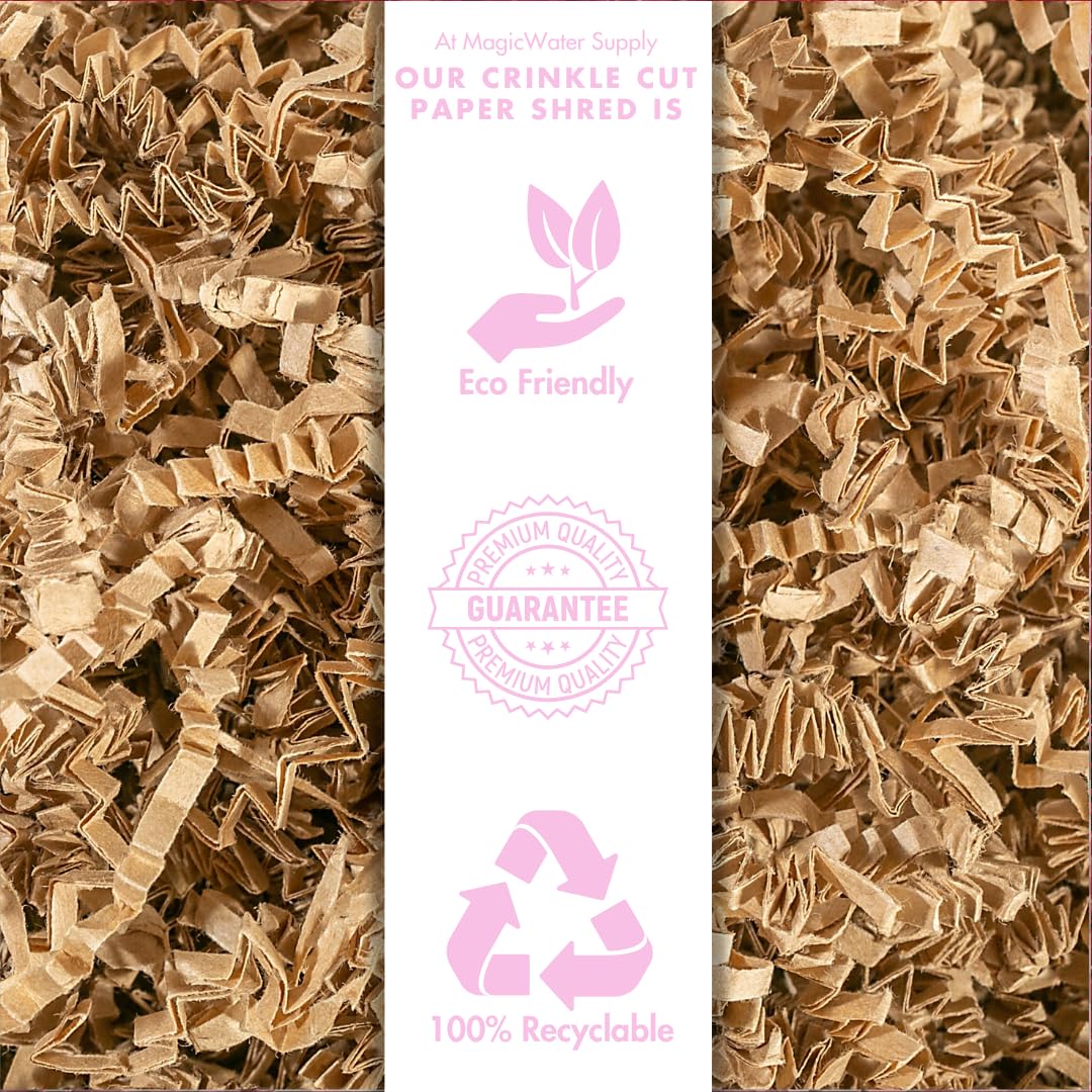 MagicWater Supply etiqueta que indica fabricación en USA y material reciclable