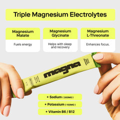 MAGNA mezclado en botella deportiva para hidratación móvil en entrenamientos y desplazamientos