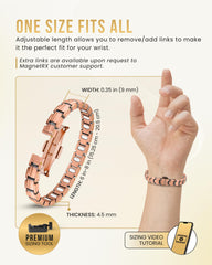 Herramienta de ajuste incluida con la pulsera MagnetRX facilita cambiar eslabones