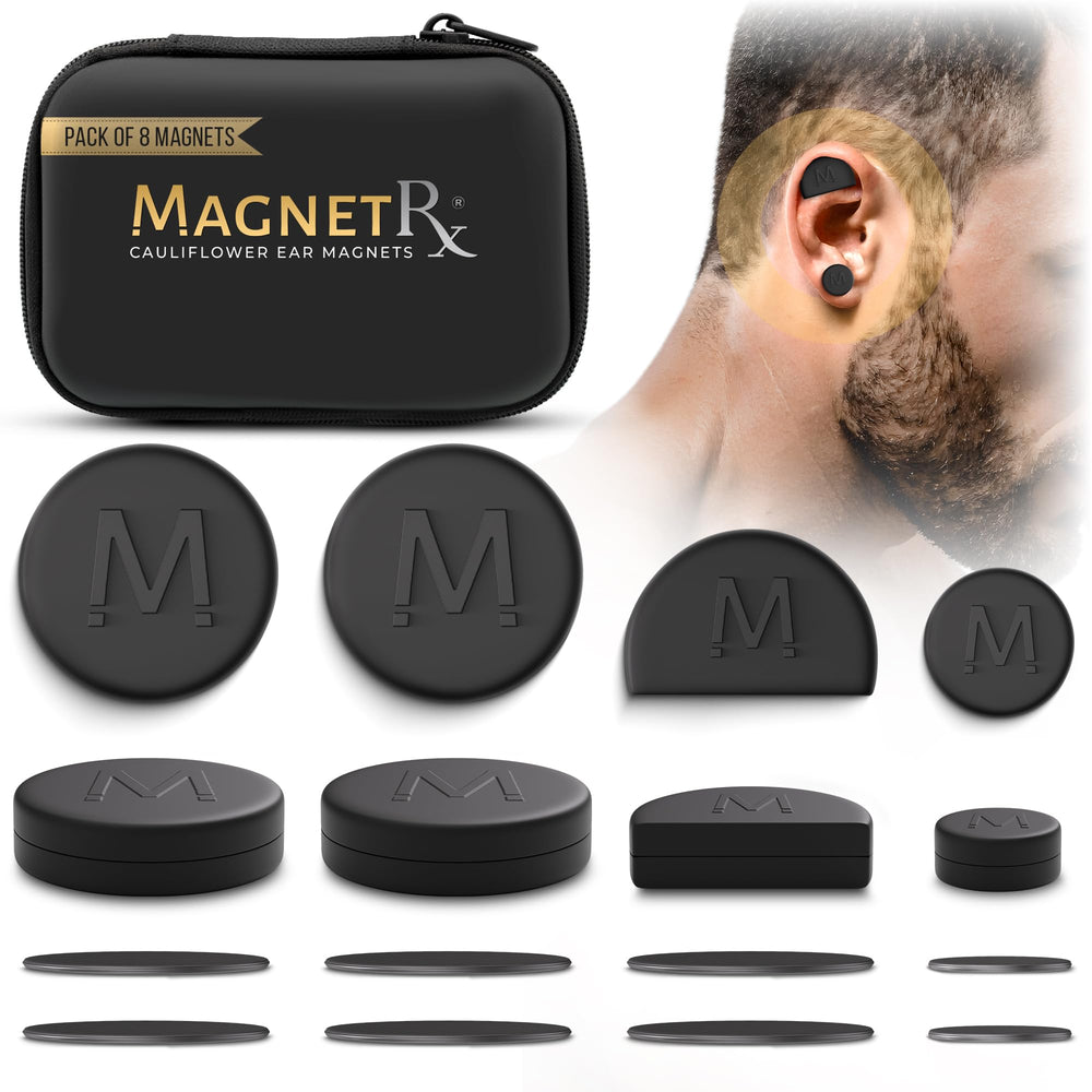 MagnetRX vista frontal del empaque con kit completo y beneficio de transporte