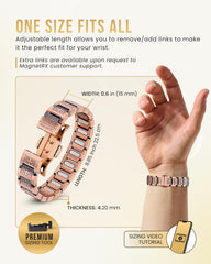 MagnetRX pulsera en estuche de regalo, presentación lista para regalar