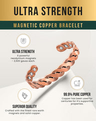 MagnetRX pulsera puesta en muñeca que muestra ajuste cómodo y estilo cotidiano