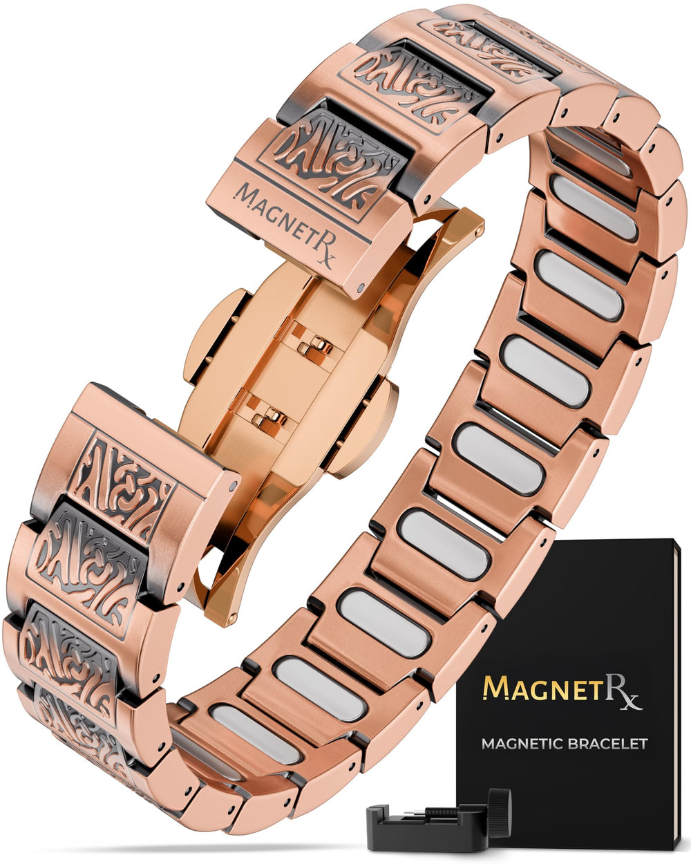 MagnetRX pulsera viking frontal mostrando diseño y elegancia
