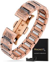 MagnetRX pulsera viking frontal mostrando diseño y elegancia