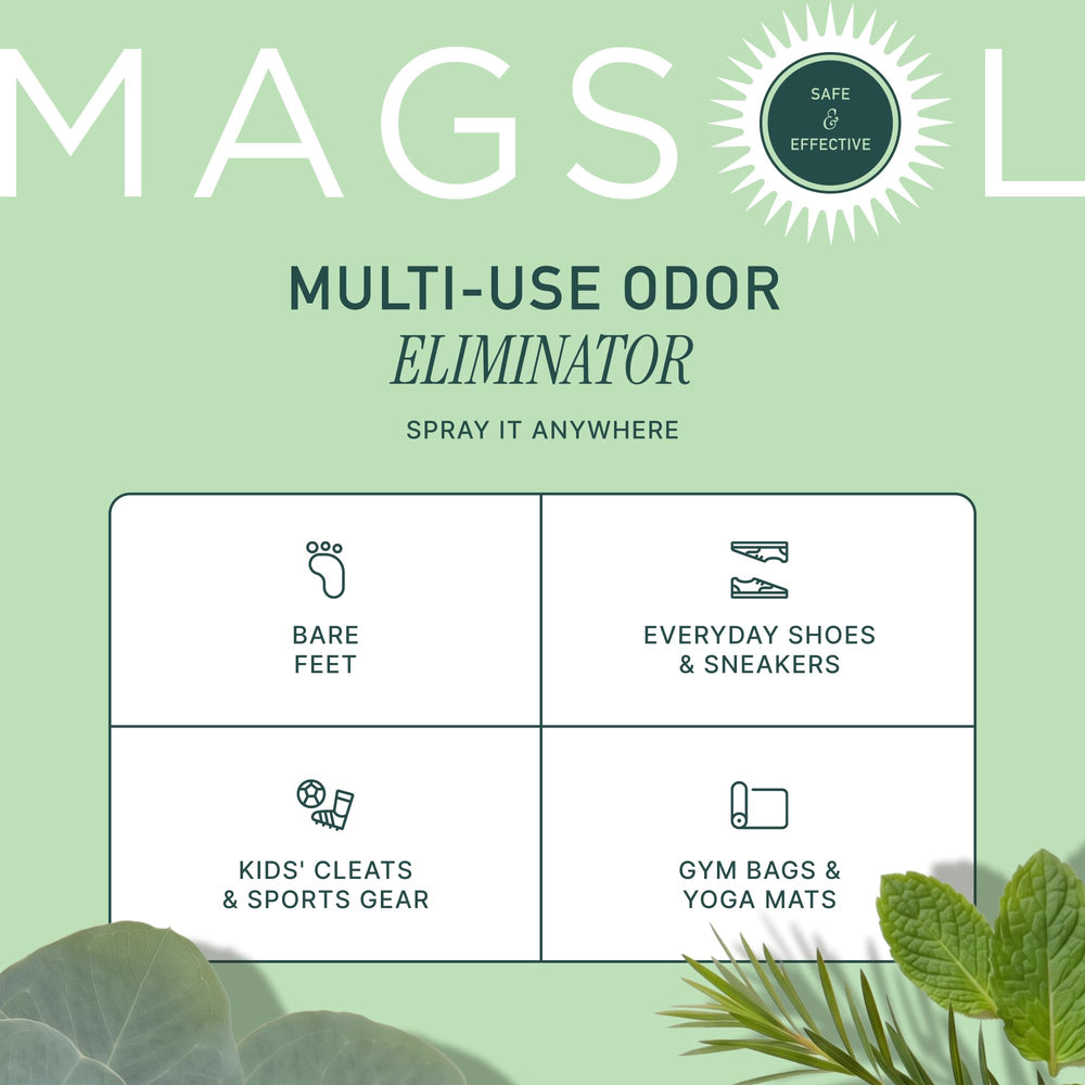 MagSol Organics botella dentro de bolsa de gimnasio lista para llevar