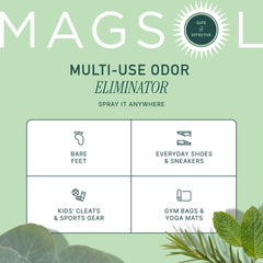 MagSol Organics botella dentro de bolsa de gimnasio lista para llevar
