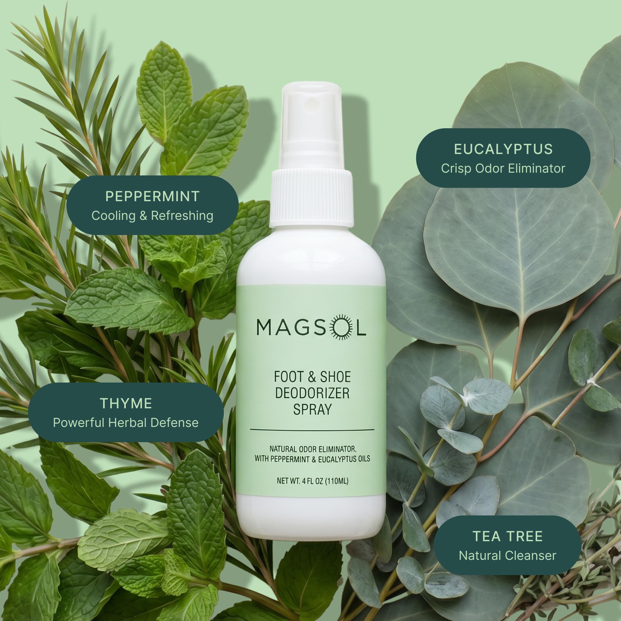 MagSol Organics escala con regla muestra tamaño 4 Fl Oz práctico