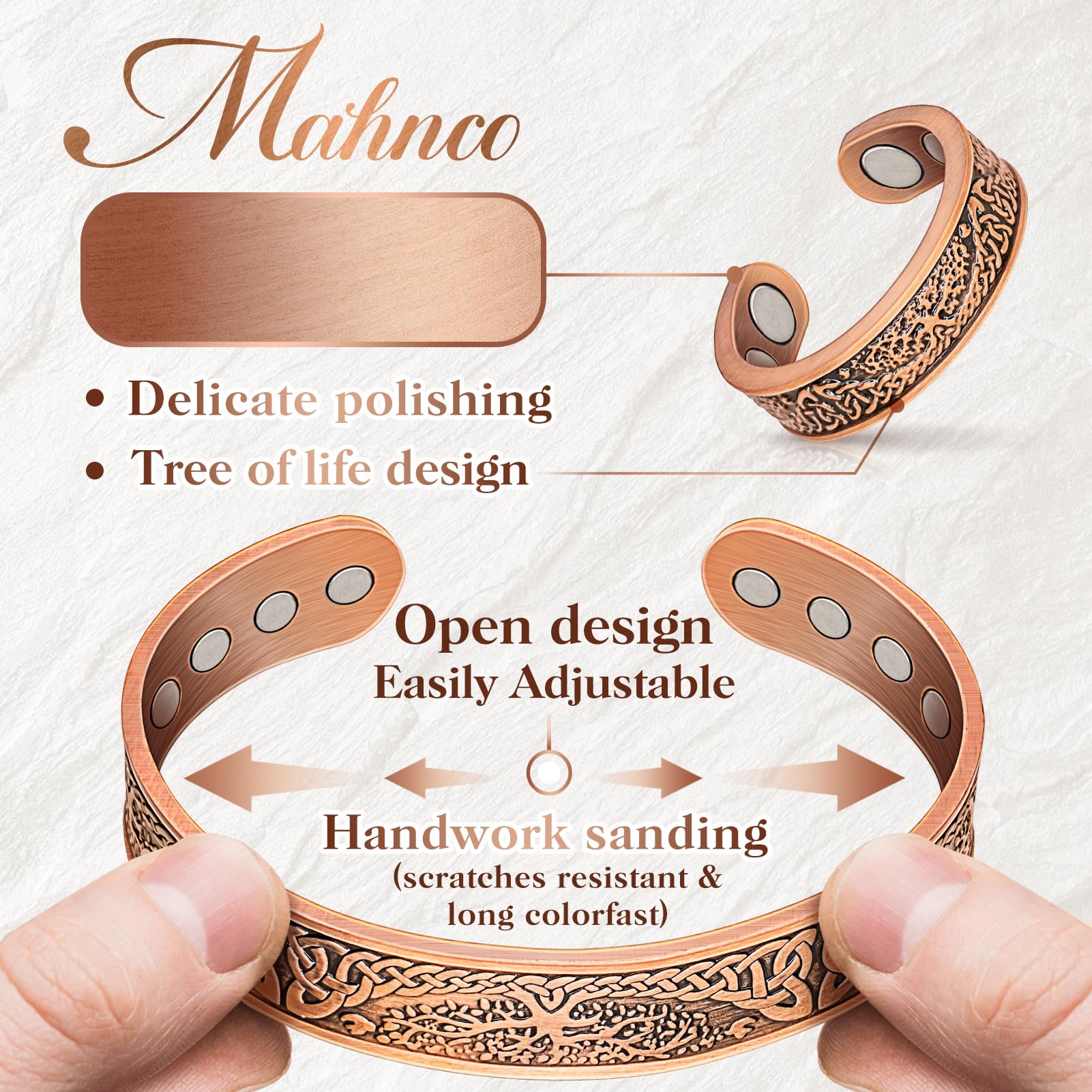 Mahnco anillo lymphatic drainage, ajuste cómodo y firme