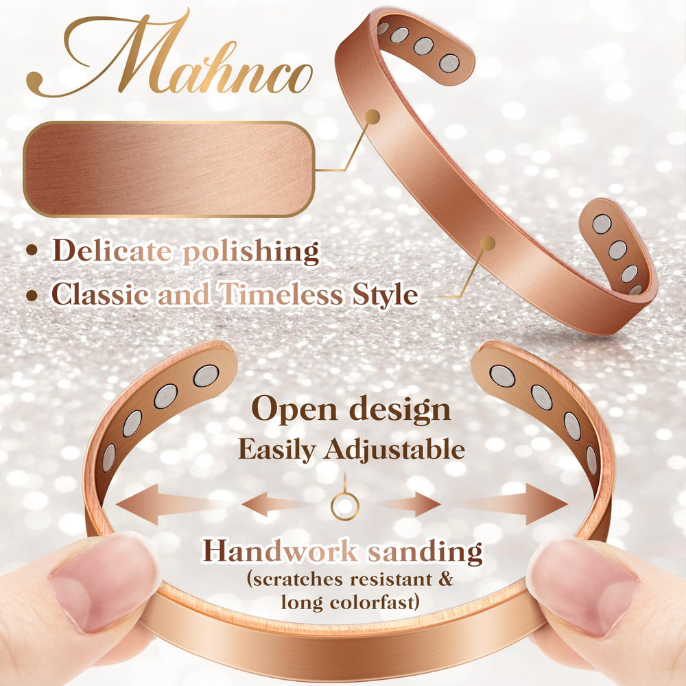 Mahnco pulsera junto a cinta métrica mostrando escala exacta