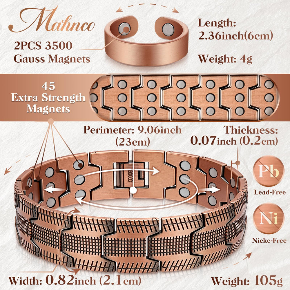 Mahnco pulsera puesta en muñeca demostrando estilo diario y presencia