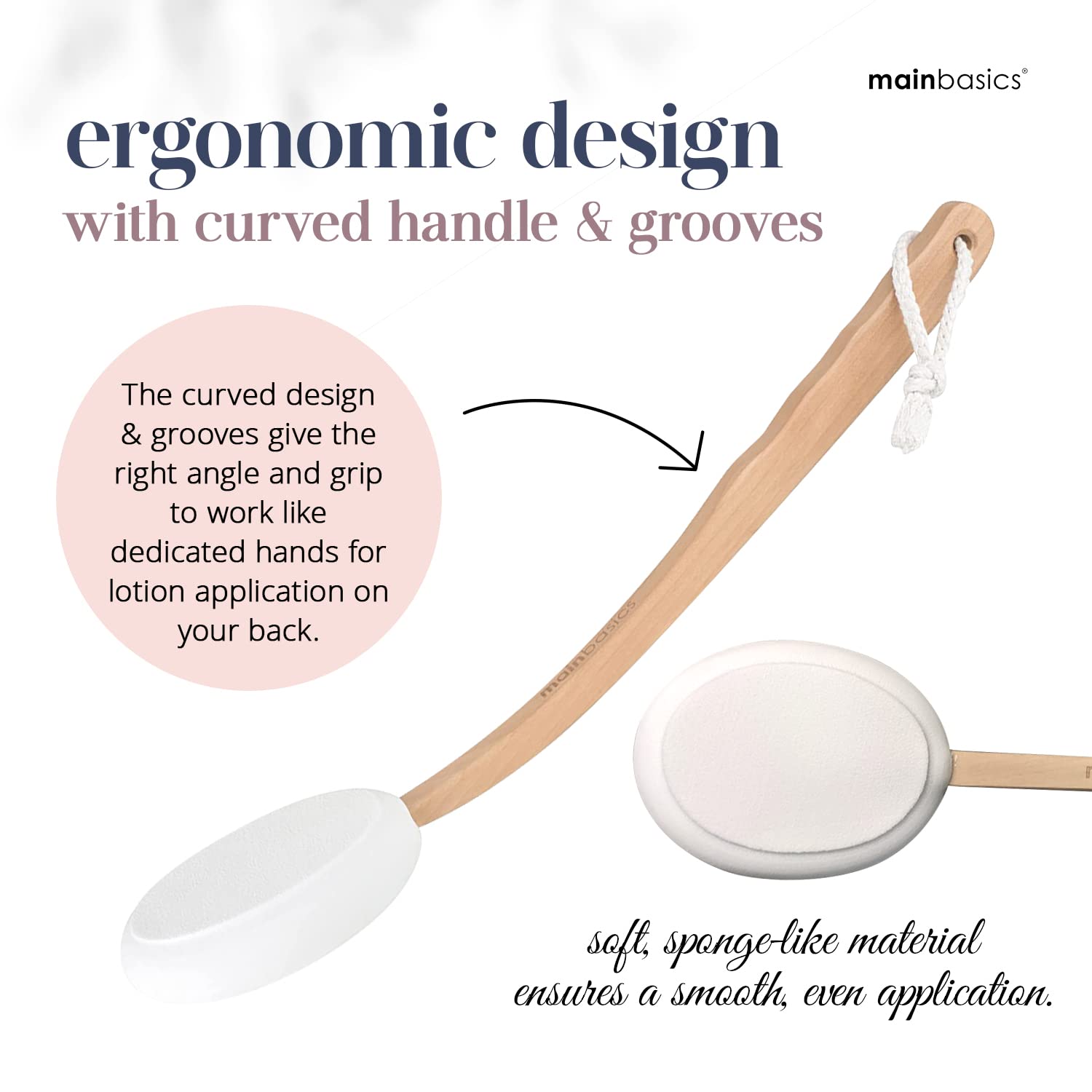 MainBasics enfoque en la curvatura que sigue la forma del cuerpo