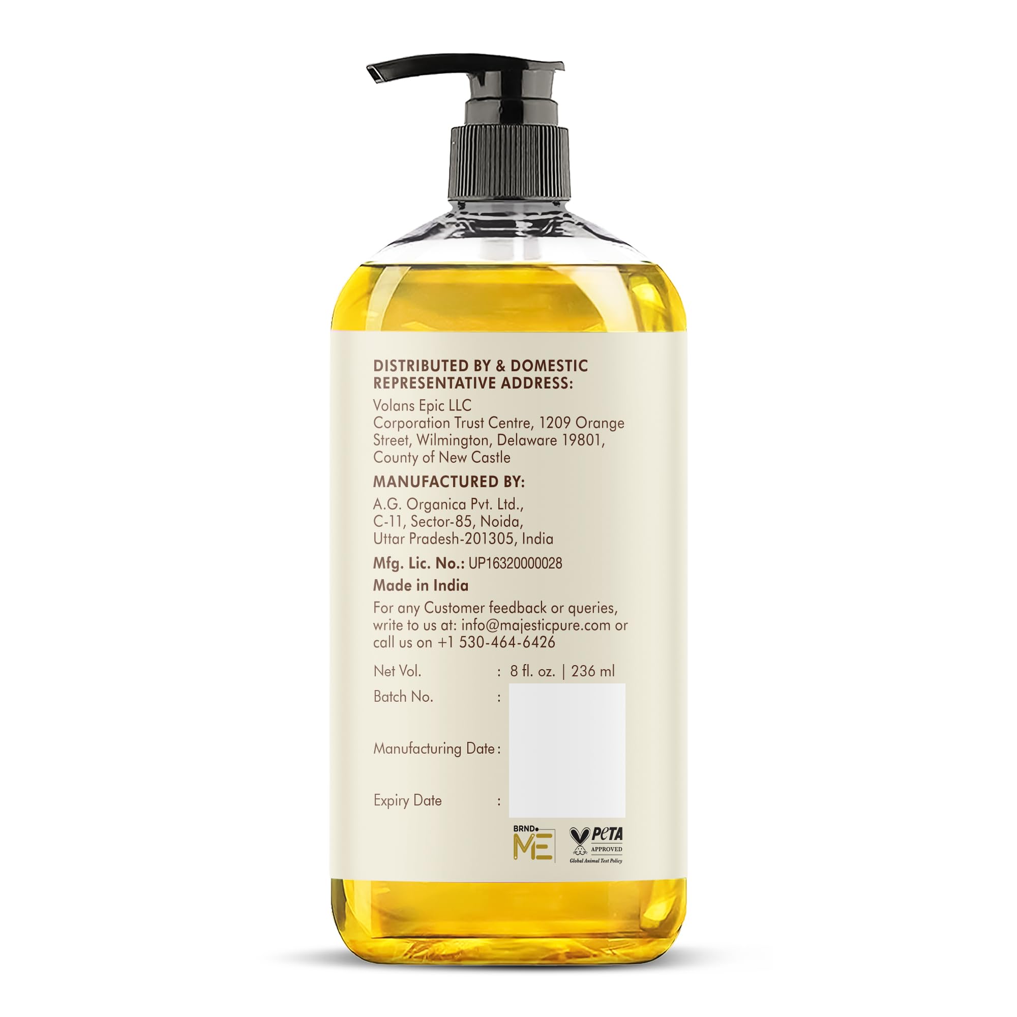Majestic Pure aceite en ambiente de baño relajante, uso versátil