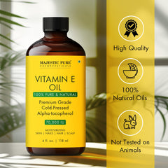 Majestic Pure aceite en manos para aplicación fácil y controlada