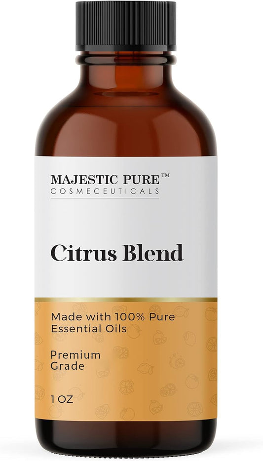 Majestic Pure botella frontal mostrando etiqueta y medida 1 fl oz para conservación