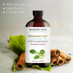 Majestic Pure aceite de canela dispersándose desde un difusor, aroma envolvente