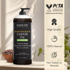 Majestic Pure primer plano de textura del aceite mostrando su brillo hidratante