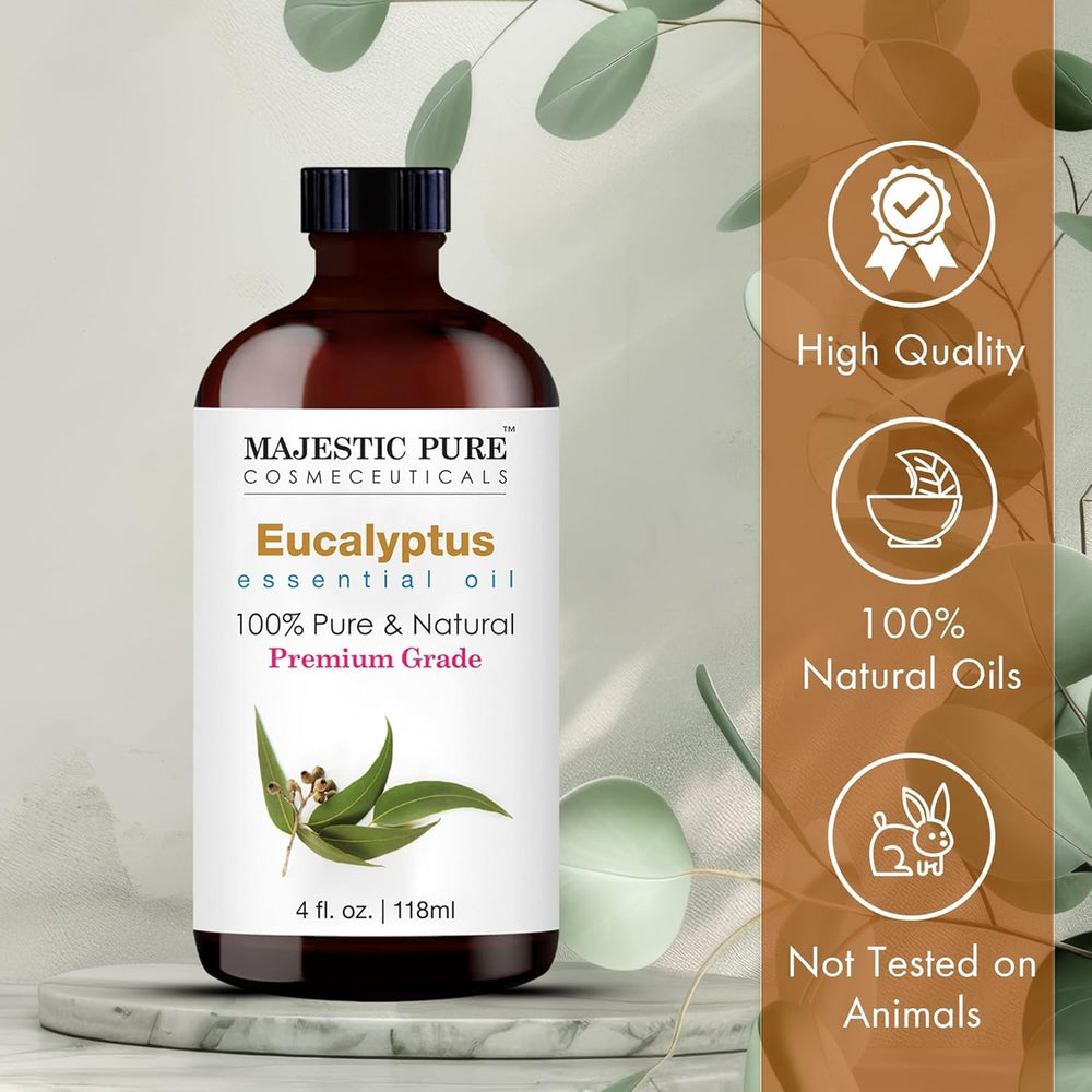 Majestic Pure frasco ámbar que protege el aceite y mantiene pureza