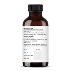Majestic Pure botella junto a regla para comparar el tamaño 1 Fl Oz