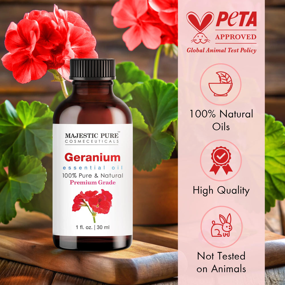 Majestic Pure aceite de geranio en difusor mostrando uso en ambiente