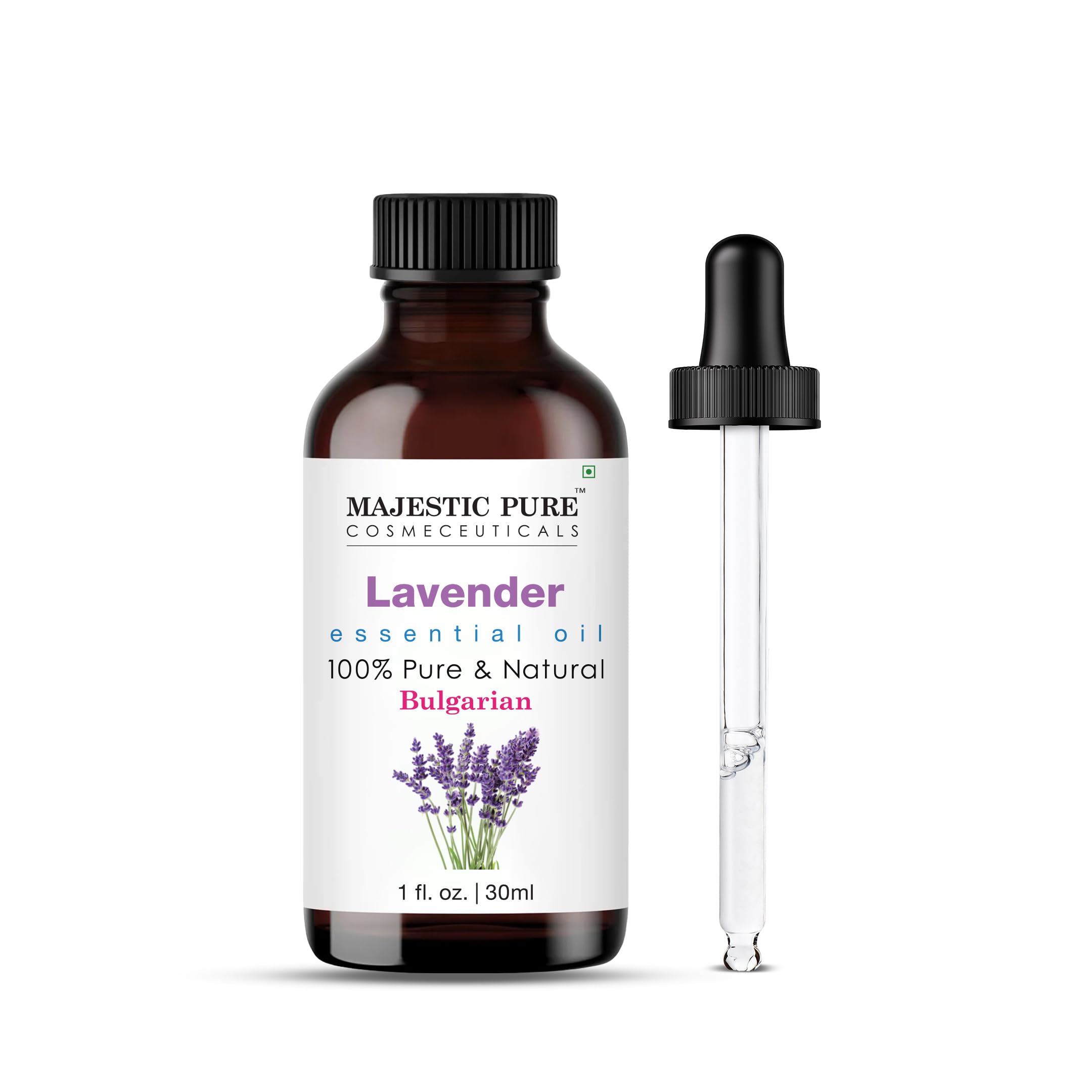 Majestic Pure botella frontal mostrando aceite puro para difusor