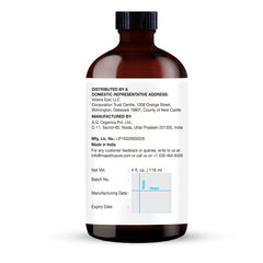 Majestic Pure frasco junto a una regla para comparar tamaño 118 ml