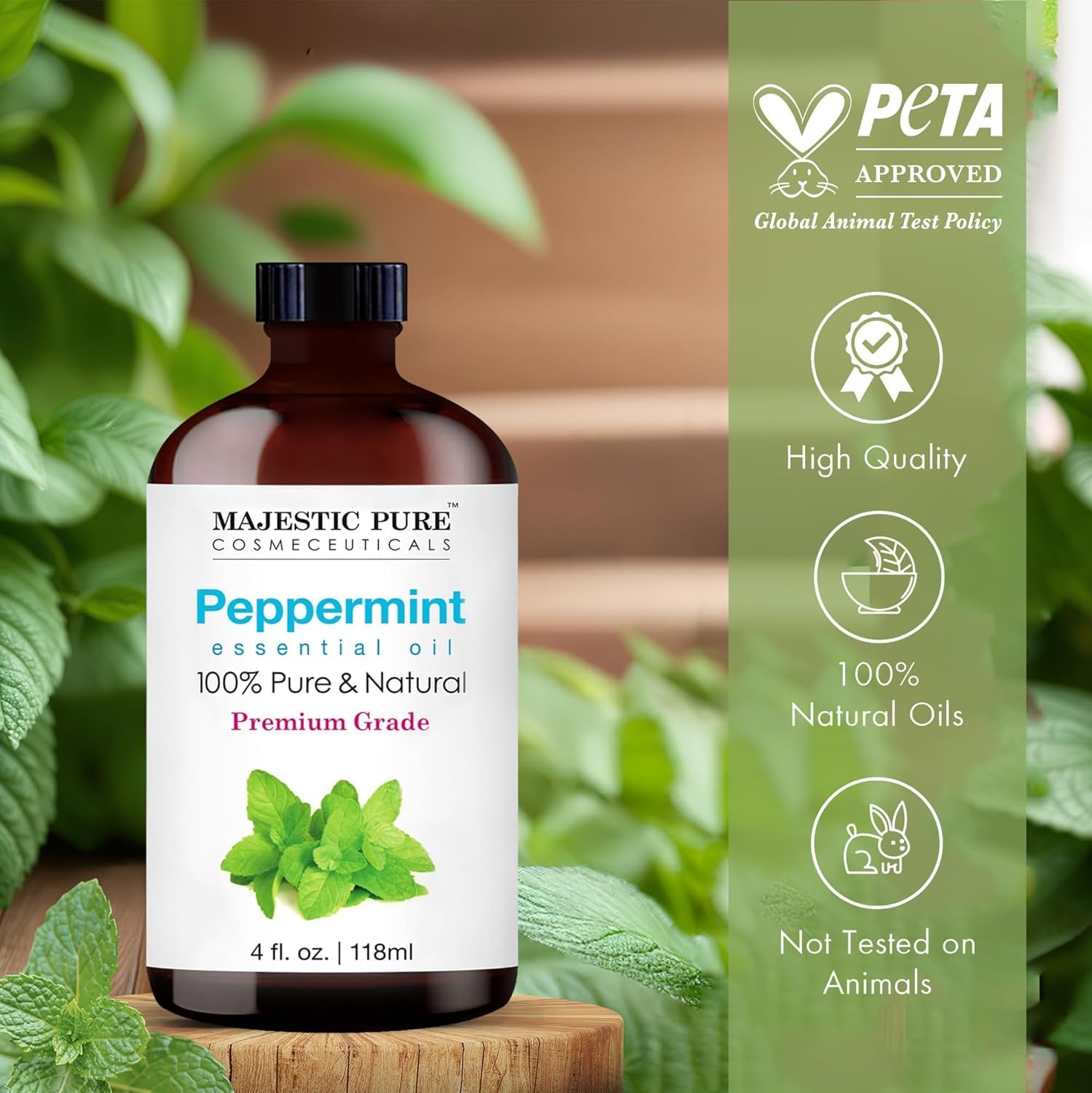 Majestic Pure aceite en difusor emitiendo fragancia para ambiente relajante