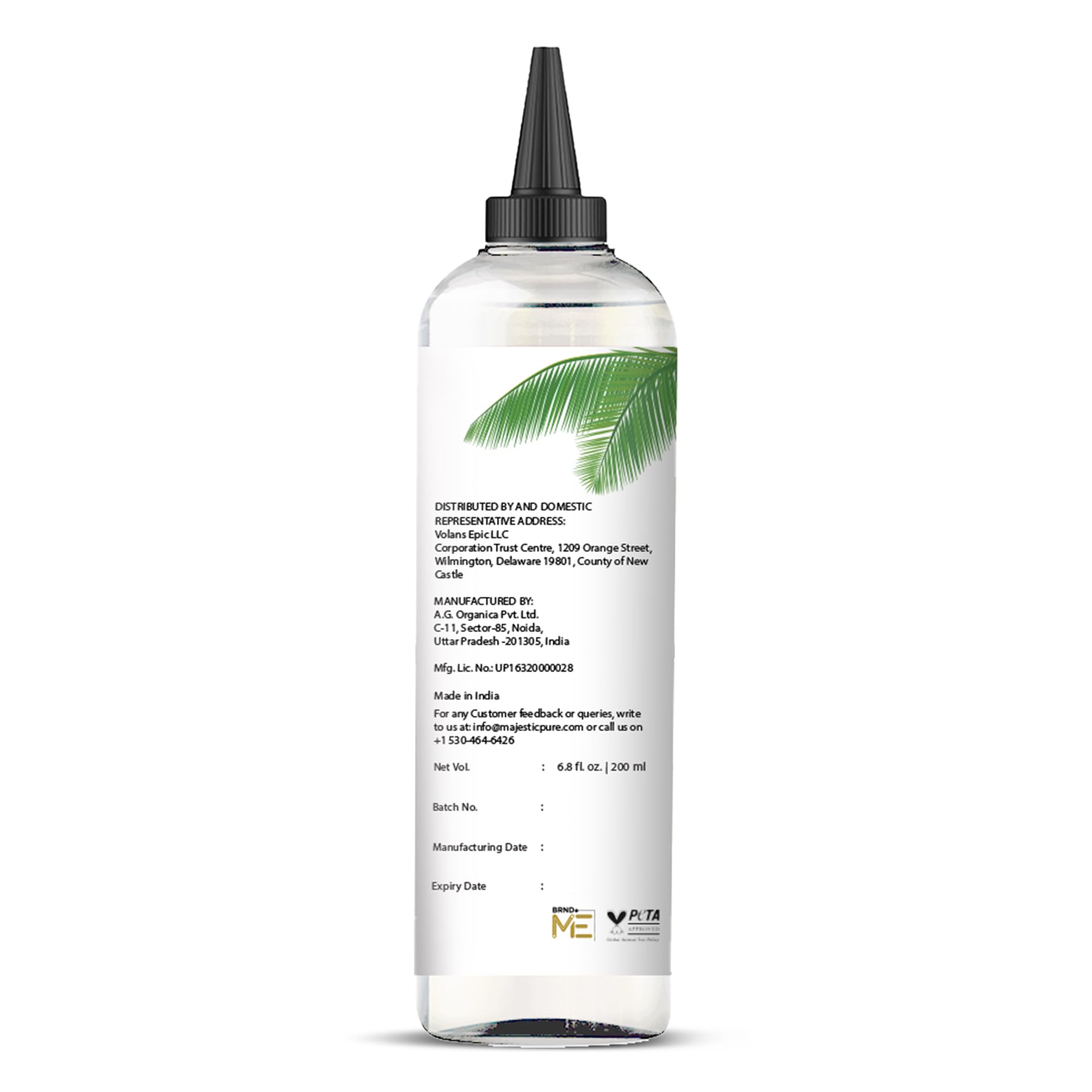 Majestic Pure mezclado con aceites esenciales ideal como portador neutro