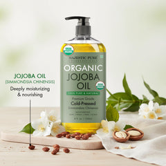 Majestic Pure mezclado con aceite esencial en cuenco, base ideal para aromaterapia
