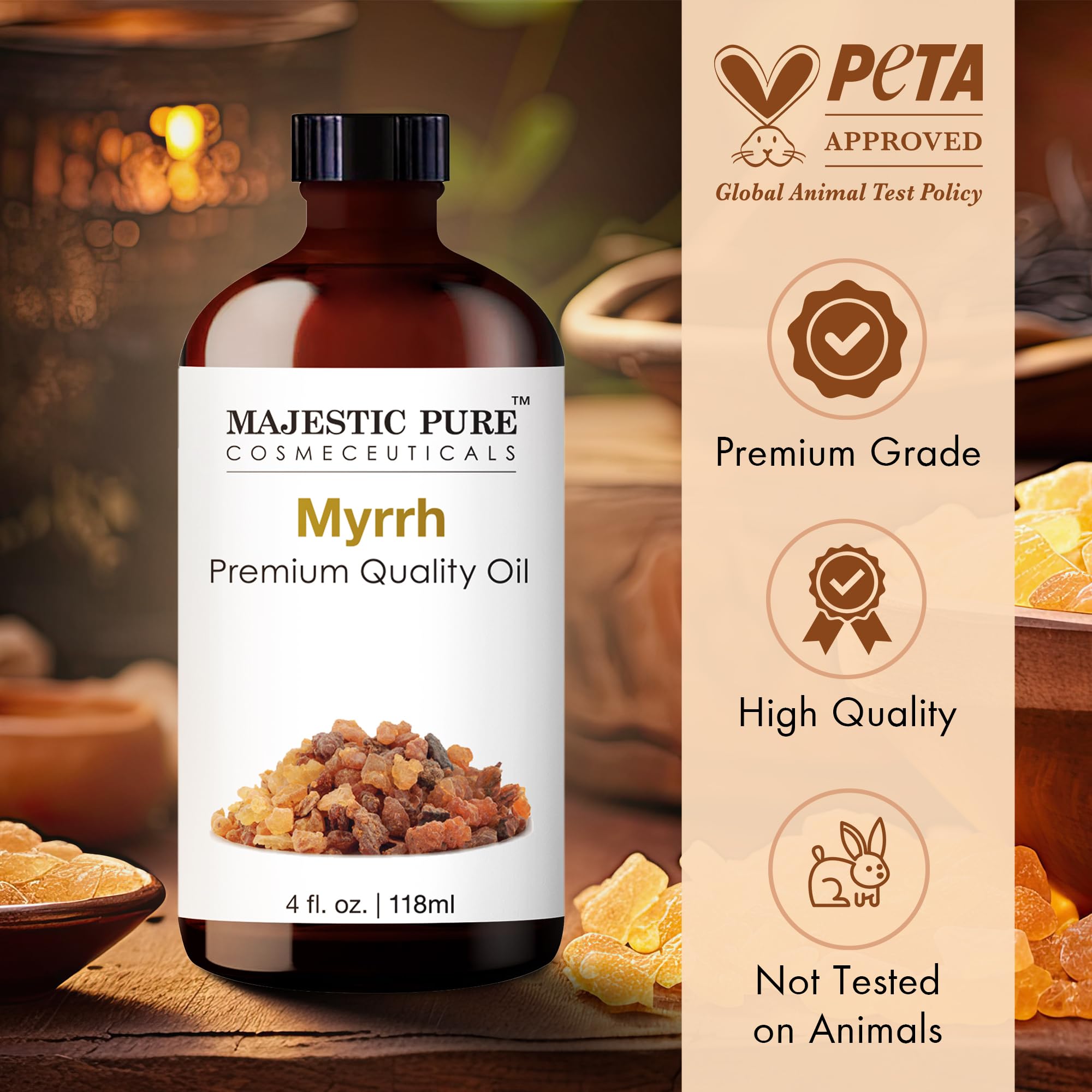 Majestic Pure cuentagotas en uso para dosificar sin desperdicio