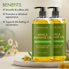 Majestic Pure etiqueta trasera con lista de ingredientes y beneficios visibles