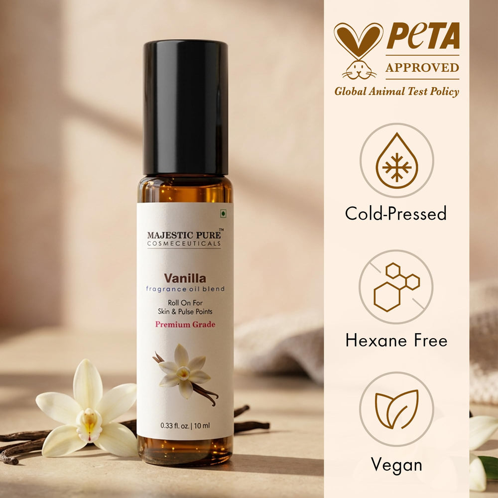 Majestic Pure textura del aceite perfumado de vainilla para sensación suave