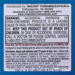 Tabletas de Major Ferosul en mano, visión de porciones claras.