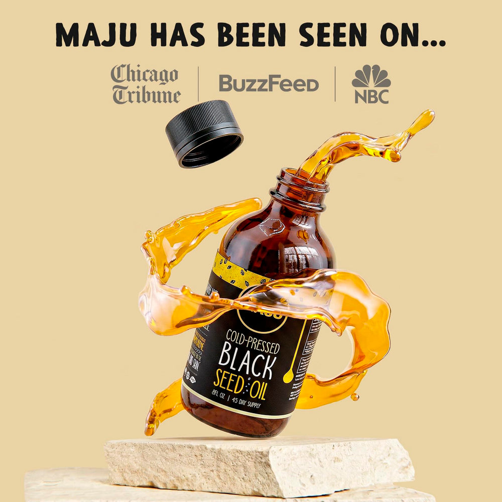 Maju aceite vertido en aderezo de ensalada, añade sabor suave