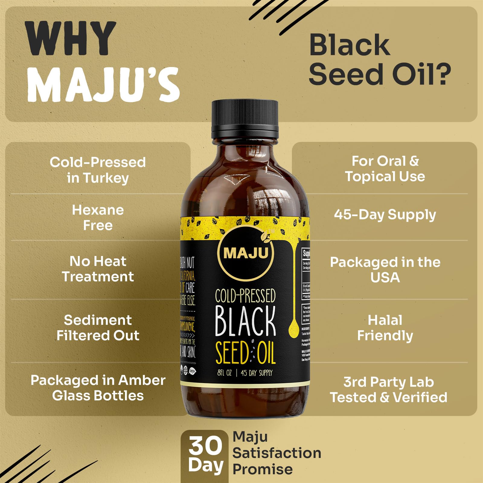 Maju gota de aceite mostrando textura ligera y apariencia clara