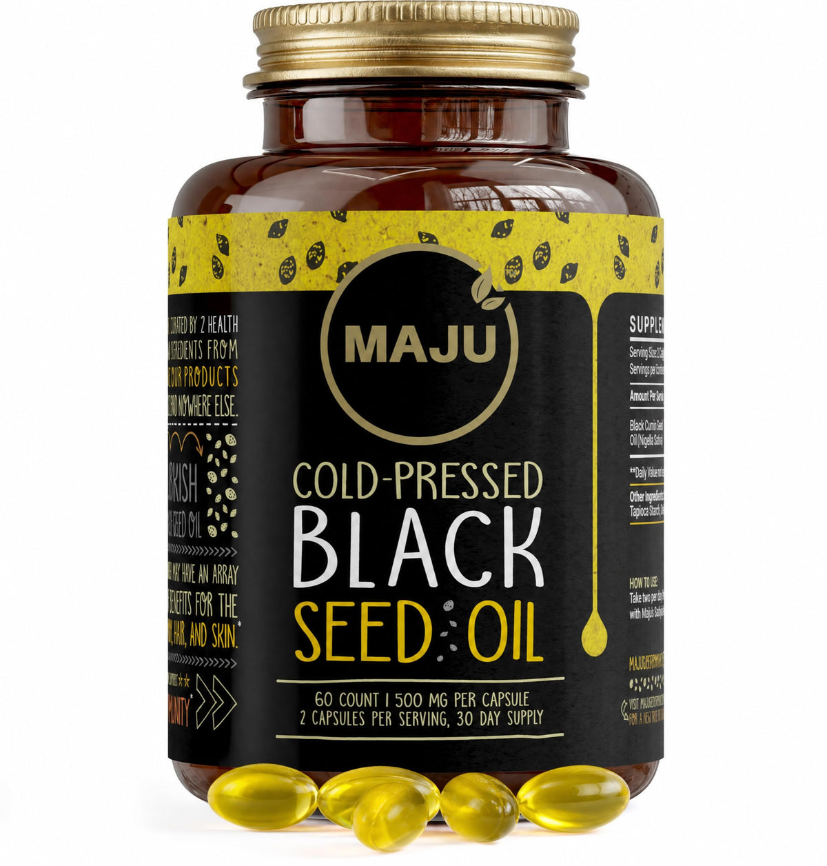 Maju Superfoods frente del envase mostrando diseño y cantidad