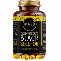 Maju Superfoods envase frontal mostrando 120 cápsulas y presentación clara