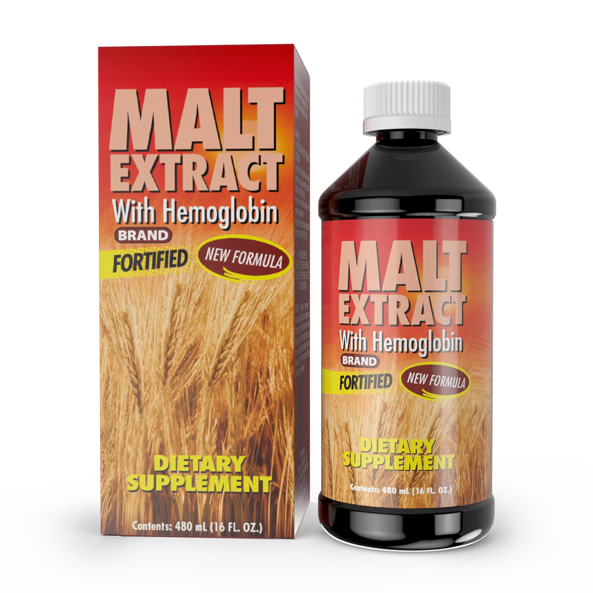MALT EXTRACT envase frontal mostrando la etiqueta y beneficios energéticos