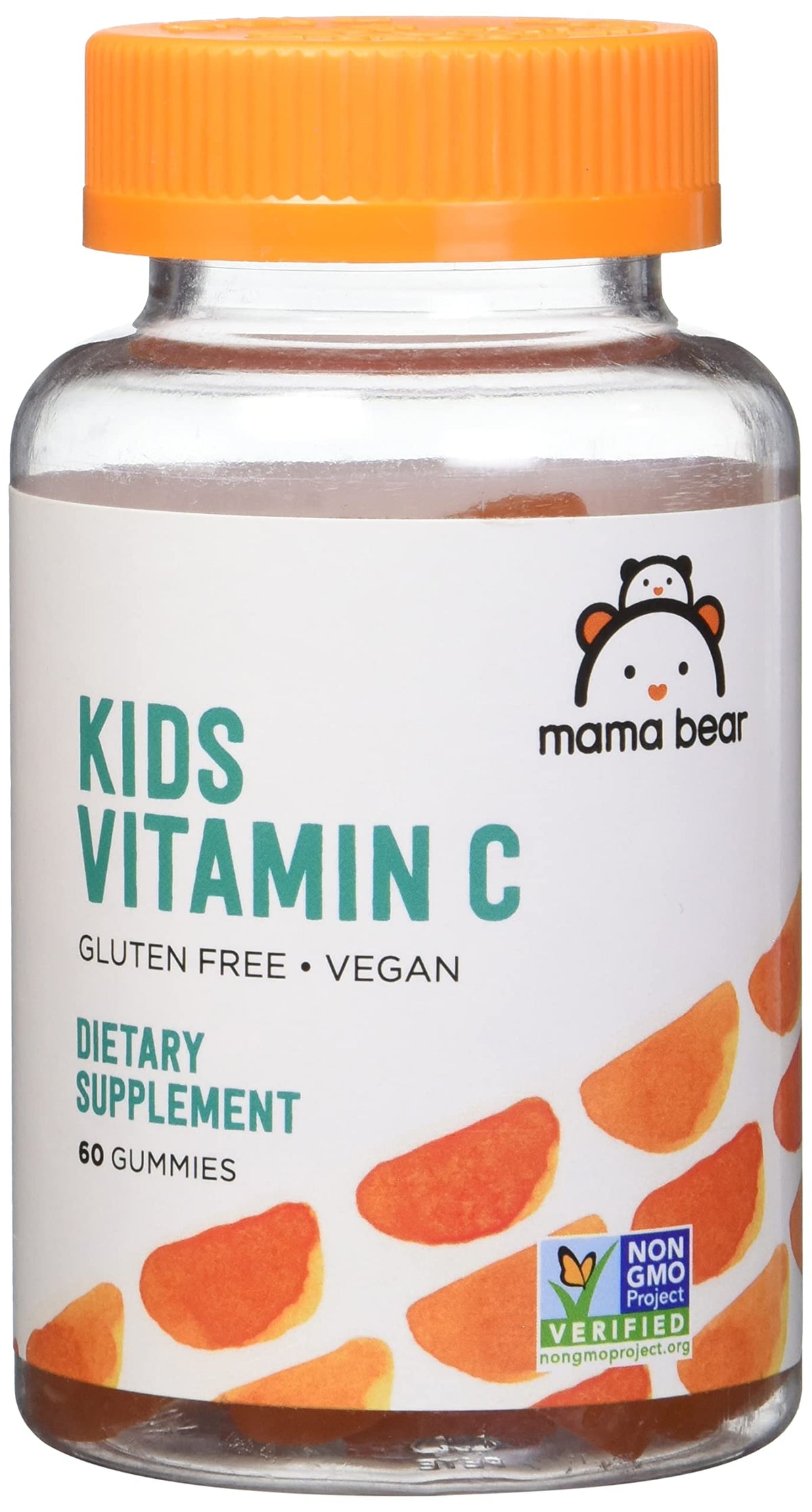 Mama Bear frasco frontal mostrando etiqueta clara y beneficios
